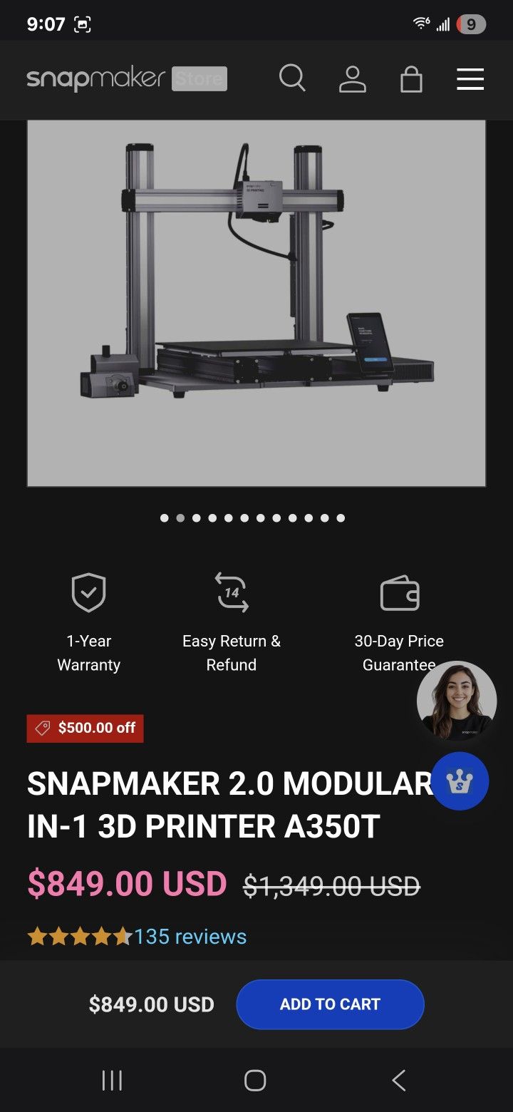 Snapmaker A350 Dual Nozzle