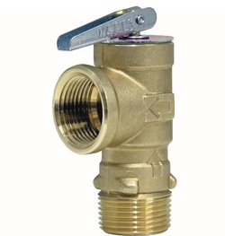 3/4 In Lead Free Copper Poppet Type Pressure Relief Valve, Test Lever, 150 psi