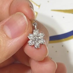 Natural Diamond Pendant 0.5ct Platinum Pt900