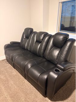 Leather 3 seater gaming chair