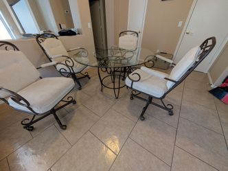 Dining table and chairs