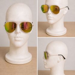 Aviator Sunglasses – Rose Gold Mirrored Lens (New)