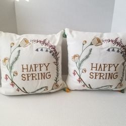 Threshold Happy Spring Decorative Pillows NEW