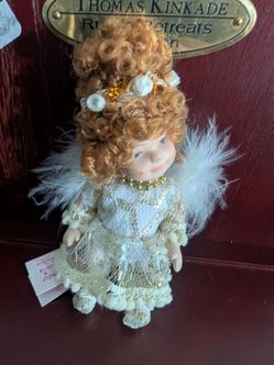Vintage Cameo Girls Collection Angel Christmas Ornament – Porcelain – $15 OBO