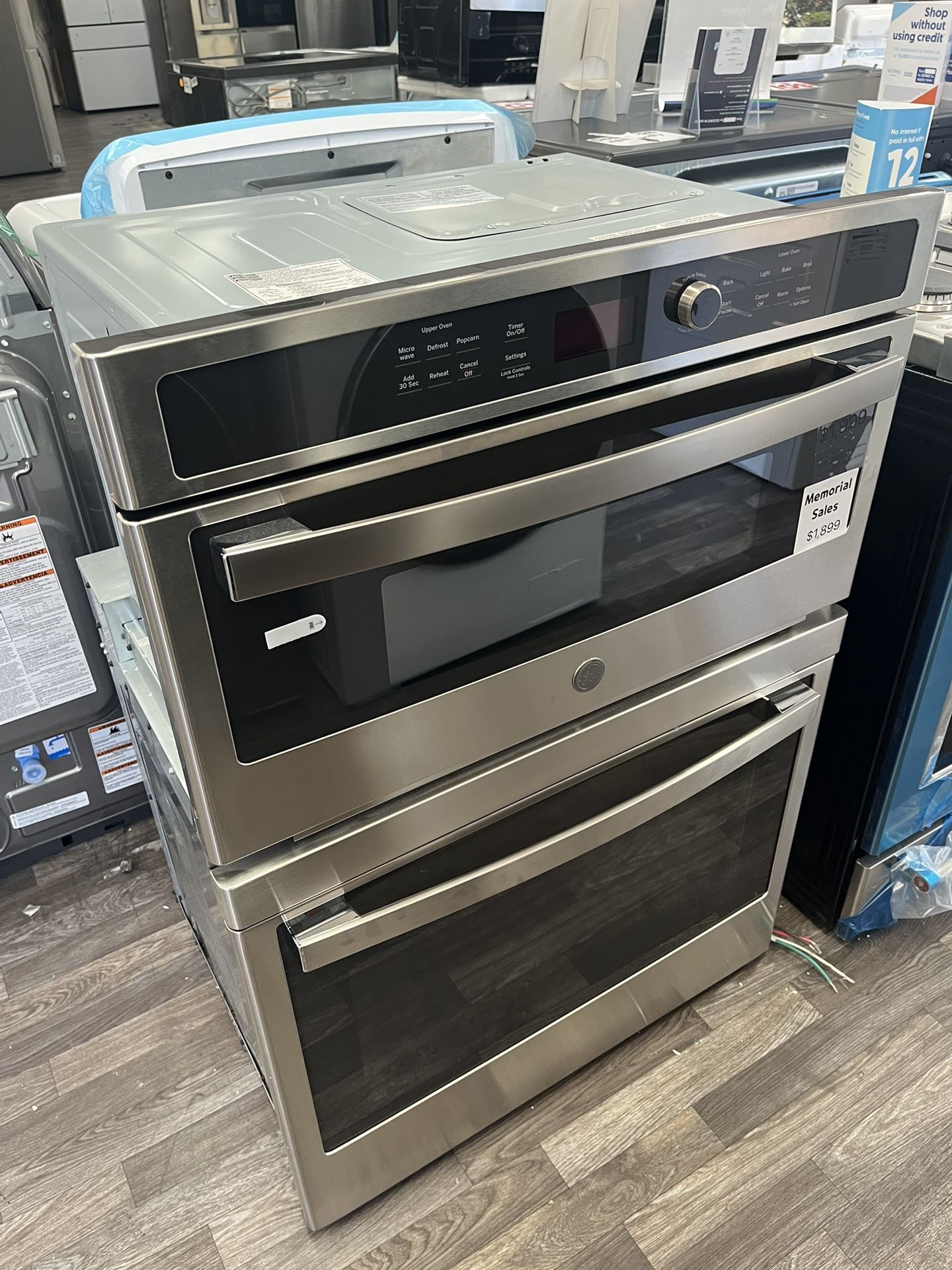 $1999 Double Wall Oven, Built In Microwave, One Year Warranty