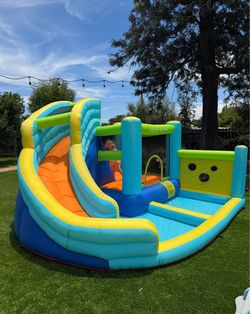 Doctor Dolphin Inflatable Bounce House Water Slide