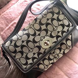 Authentic Coach Signature Long Strap Purse