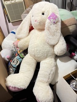 New With Tag Large Easter Rabbit Stuffed Animal