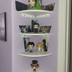 Set Of 4 Wall Corner Shelves