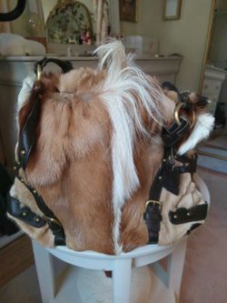 Diane Gail Fur And Leather Purse (Vintage)..