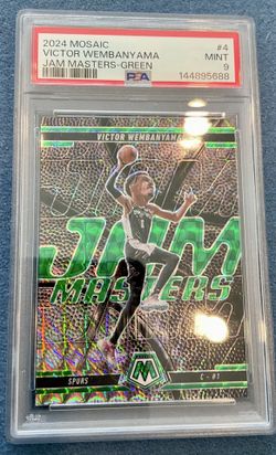 024 Panini Mosaic Victor Wembanyama Jam Masters Green #4 PSA 9