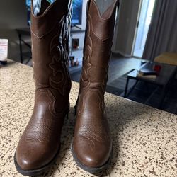 Brown Kids Boots 