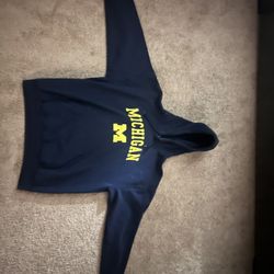 Michigan Hoodie,Blue,Large