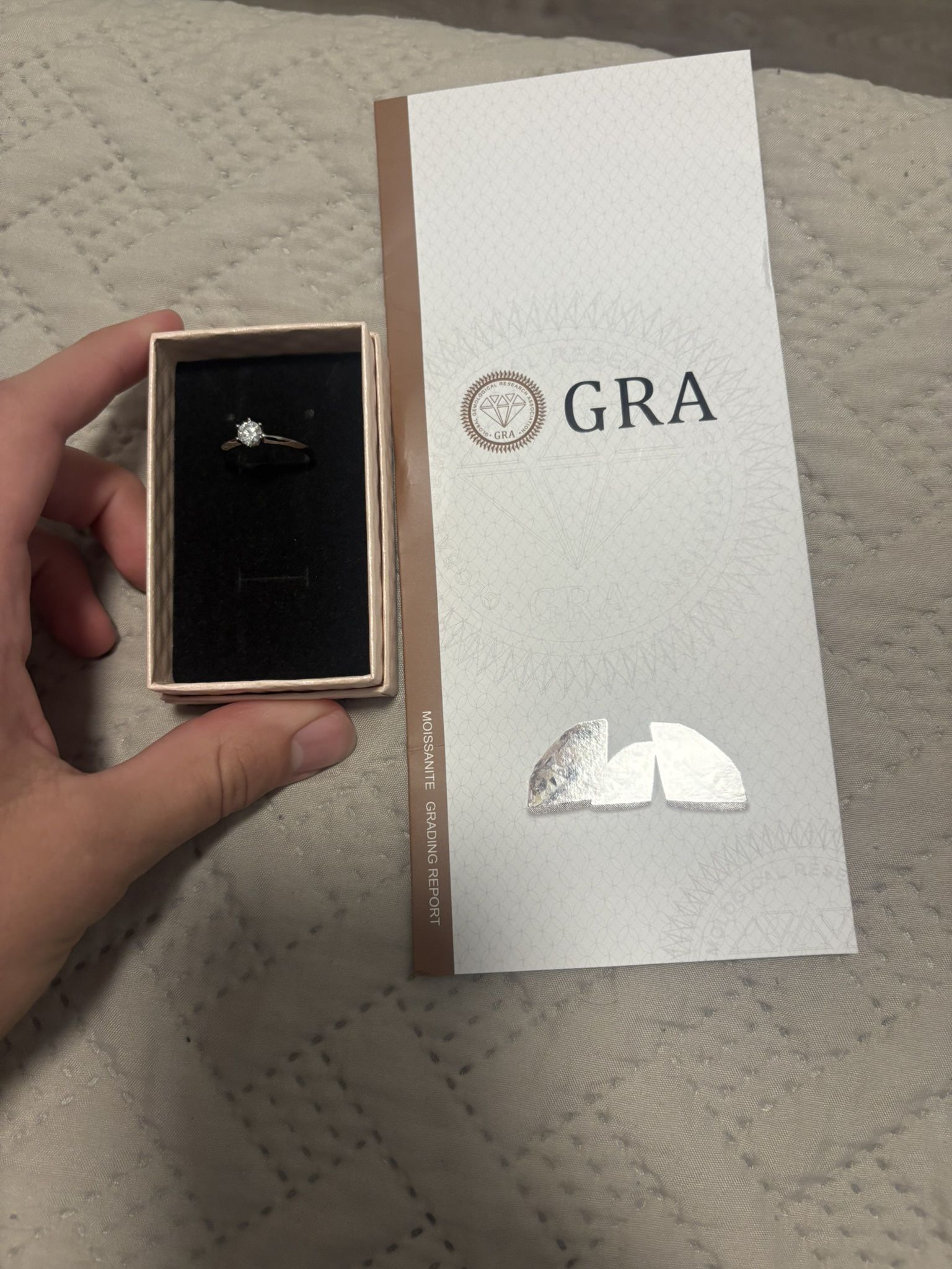 VVS1 0.5 Carat Moissanite Ring