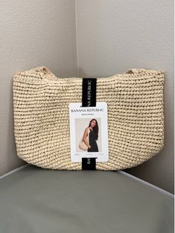 Banana Republic Raffia Tote