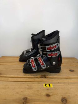 Nordica GP TJ Junior Ski Boots Black Size 19.5 Mondo (235mm BSL)