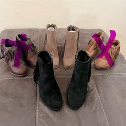 Women’s Fringed Bootie Shoes 