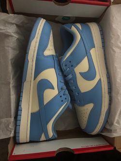 Nike Dunk Low Blue and Cream Sneakers