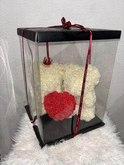 Roses foam teddy bears