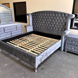 ALZIRE GRAY QUEEN BEDROOM SET