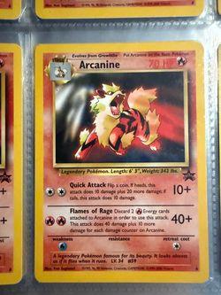 Pokemon Arcanine Blackstar Promo