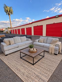 Light Gray Sofa Set – $175