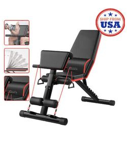 Adjustable Fitness Weight Bench For Full Body Training Home Gym Workout Chair