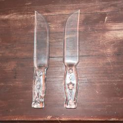 Depression Cake And Veg 9in Glass KNifE