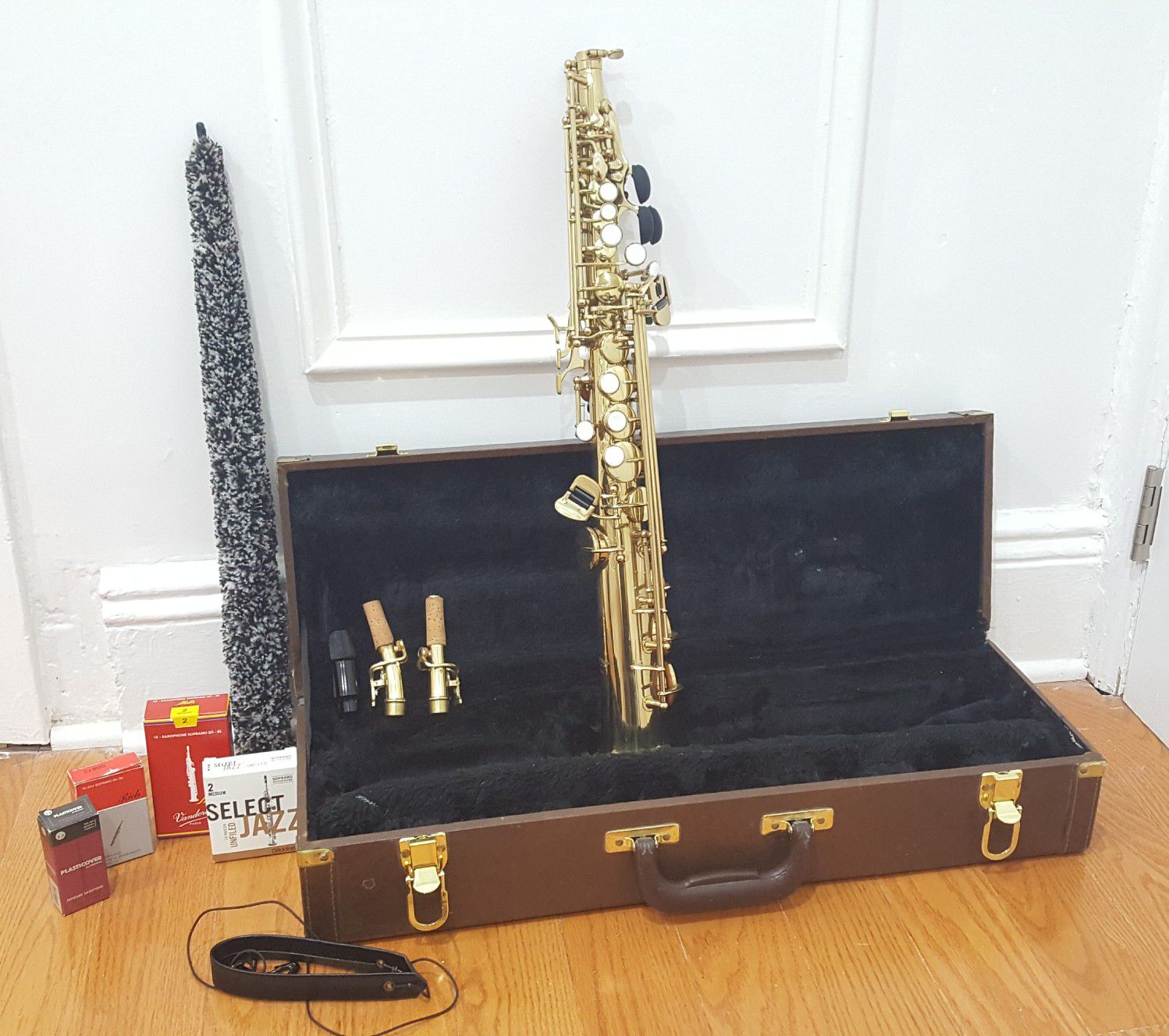 Winston 350gl soprano saxophone and accesories