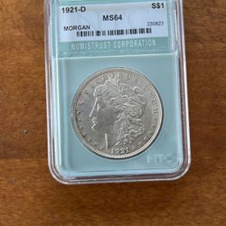 1921D MS64 Morgan Silver Dollar 300 or best offer
