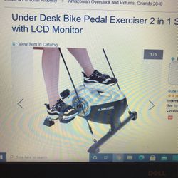 Under Desk Bike Pedal Exerciser