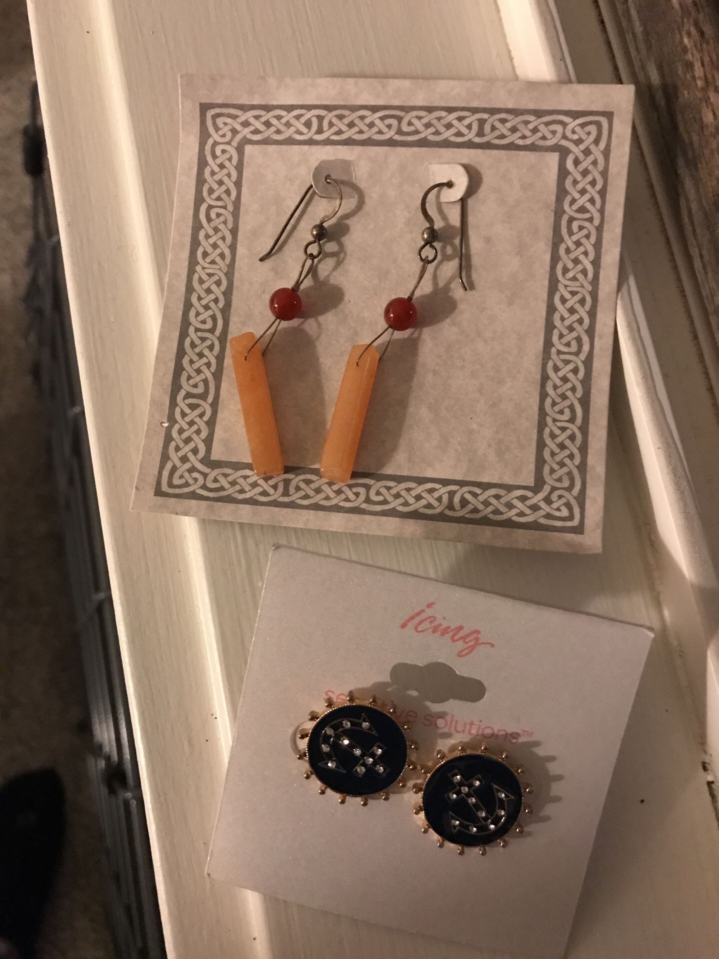 Earrings - 2 sets - new, never worn