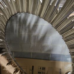 Art Deco Silver Wall Mirror 