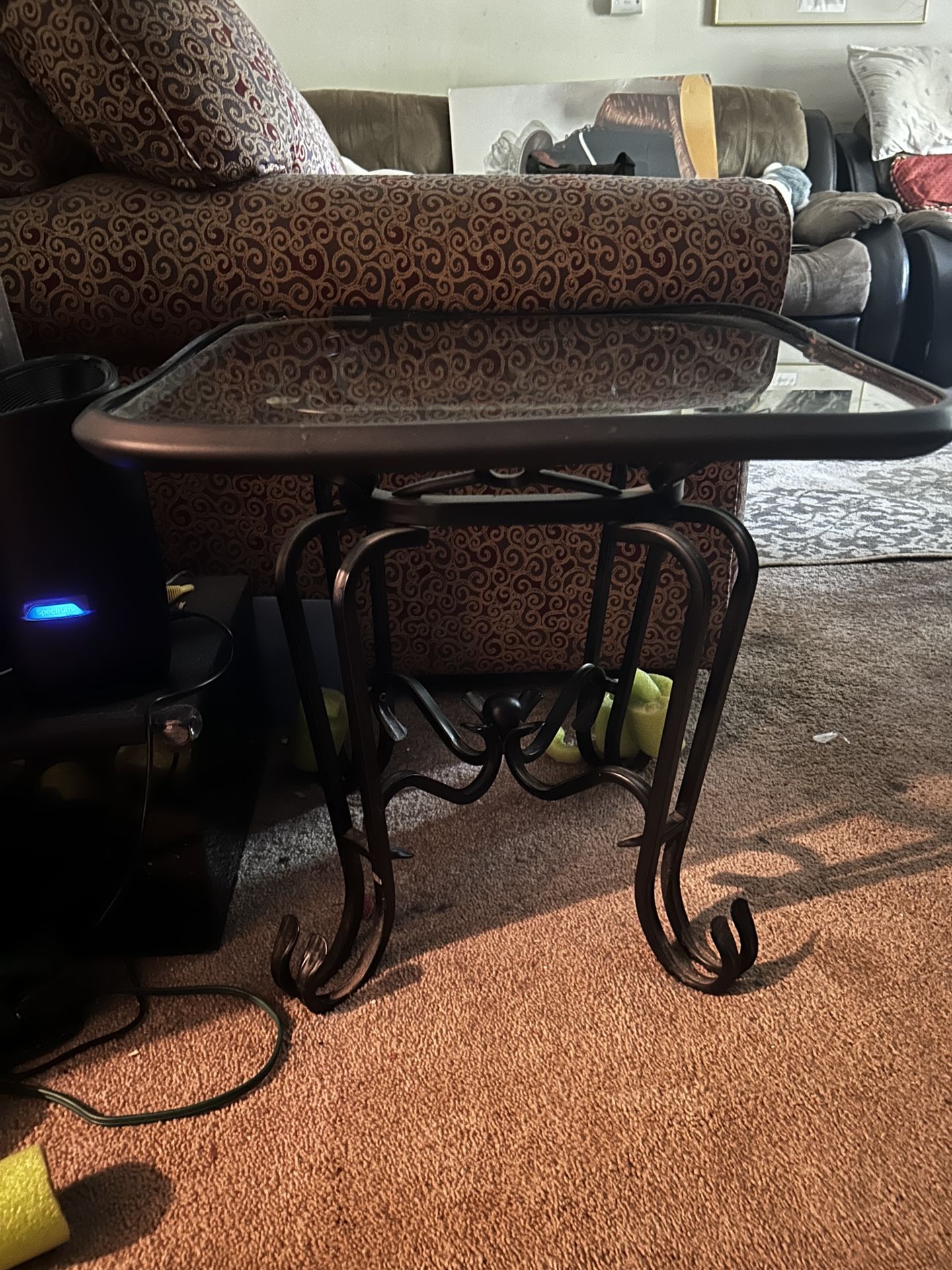 2 Glass End Tables