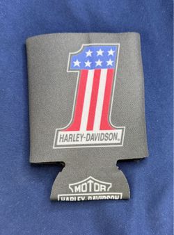 Harley-Davidson #1 Patriotic Logo Can Cooler Huntington Beach