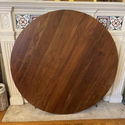 New HD Buttercup 48" Solid Walnut Round Table Top ONLY Base Not Included 