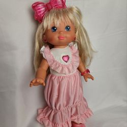 1988 Pj Sparkles 14" complete outfit and doll is tested to work. 