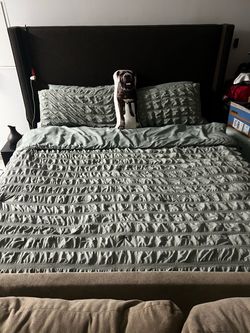 Cal king Mattress and bed frame