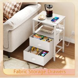 Nightstand with charging station 