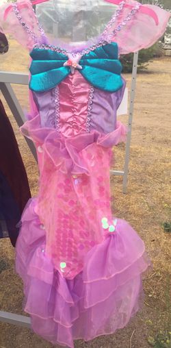 🎃 Girls Pink Mermaid Dress girls size large (10-12)