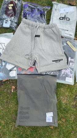 essentials dark oatmeal shorts