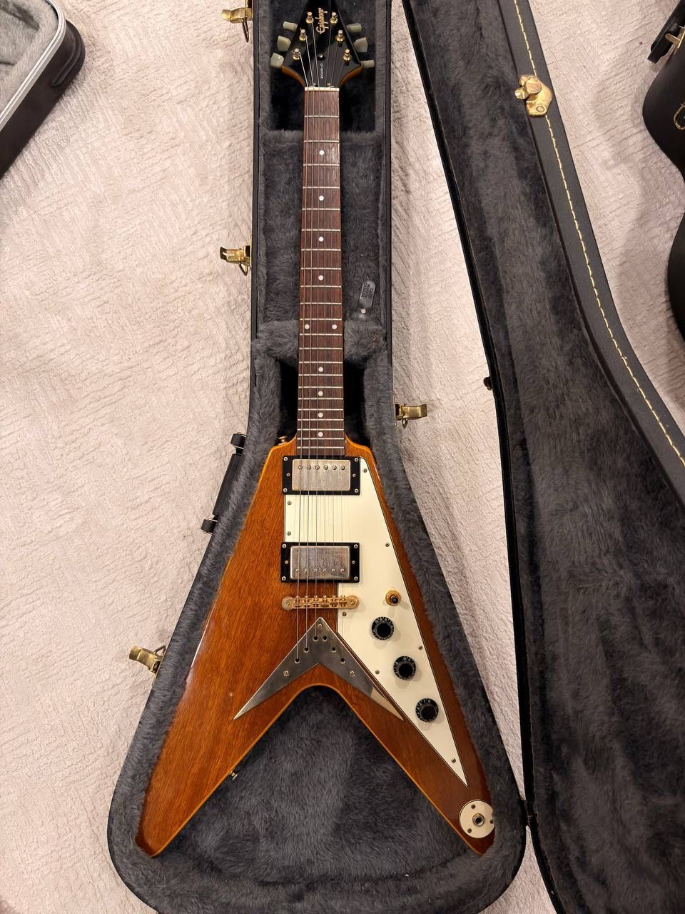 Epiphone 1958 Korina Flying V Electric Guitar - Natural