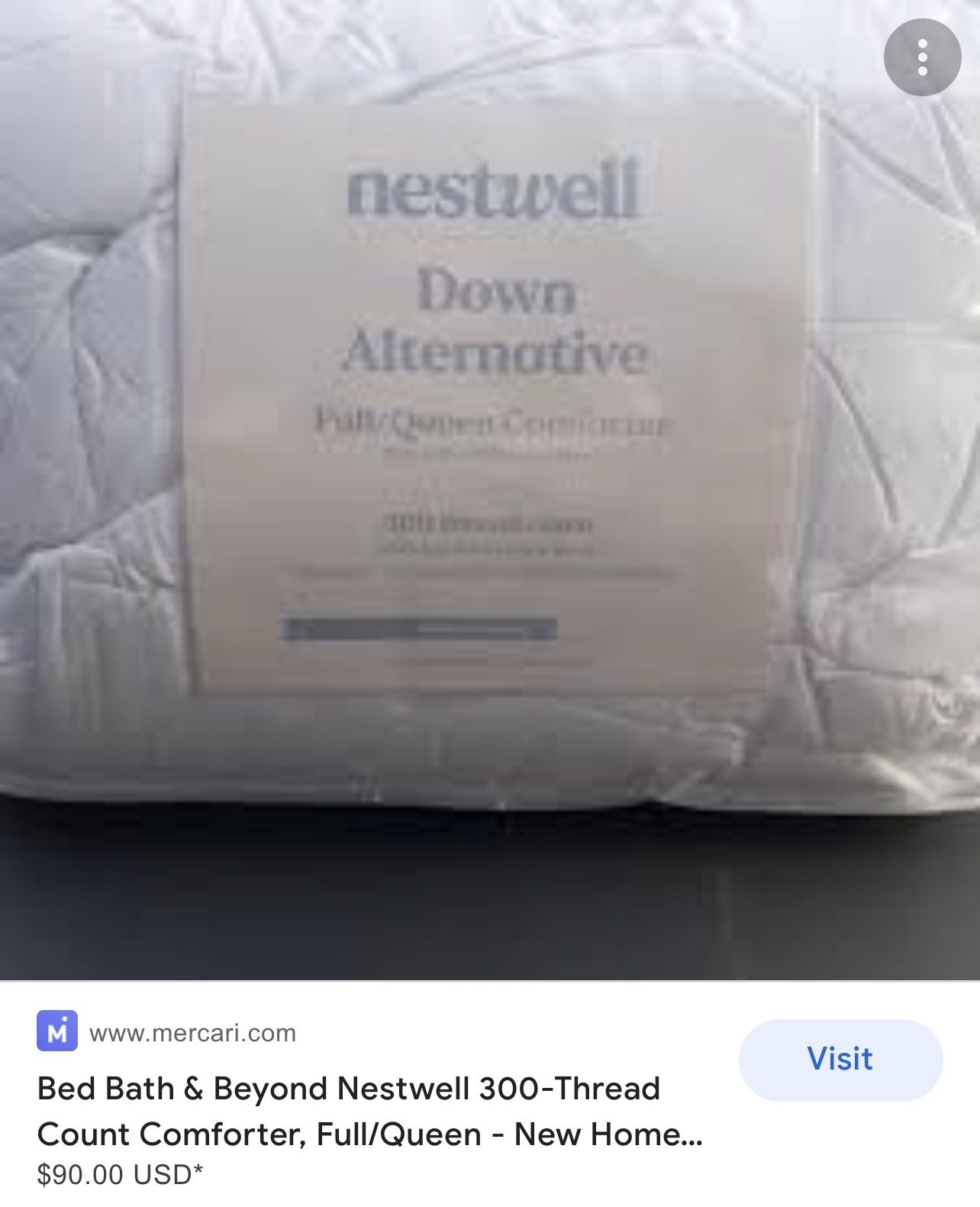 Nestwell 300-Thread Count Comforter, Full/Queen