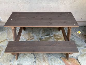 Kids wood bench