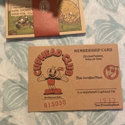Cuphead Collectible Cards