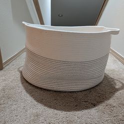 Goodpick White XXXLarge Cotton Rope Storage Basket