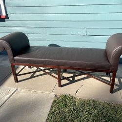 Beautiful Leather Bench 