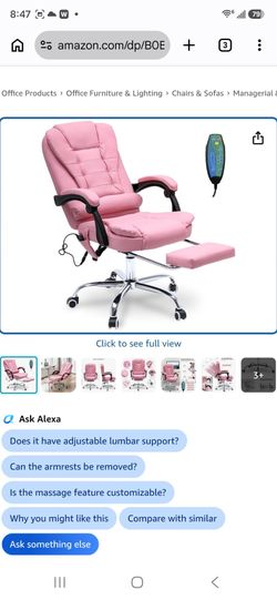 Chair with heat, Massager, and foot rest