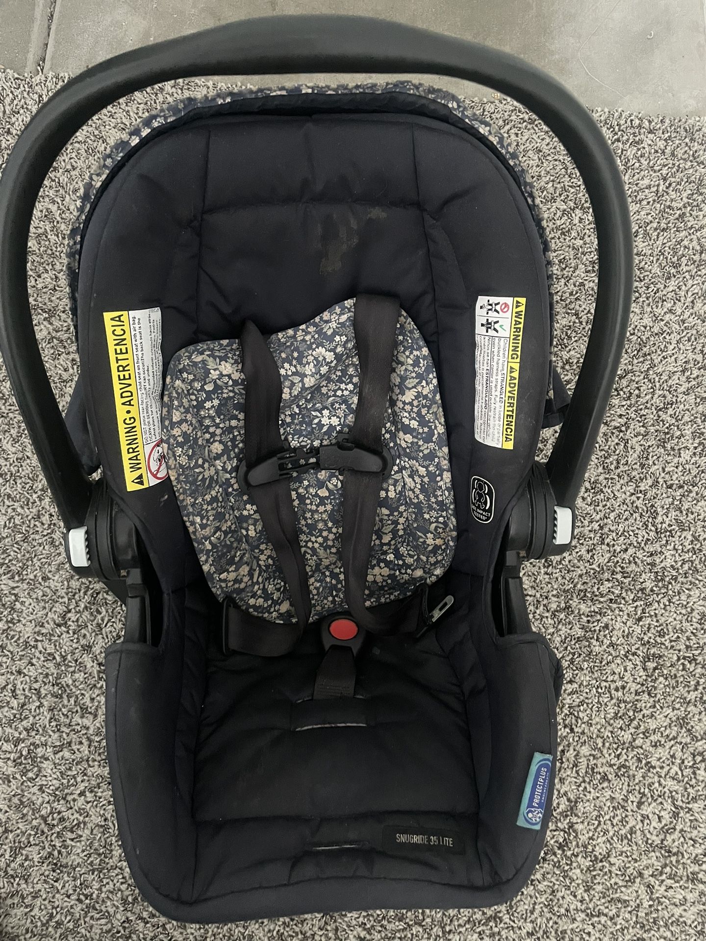 Graco Stroller Travel System with snugride 35 lite Infant Car Seat, Blue  Color