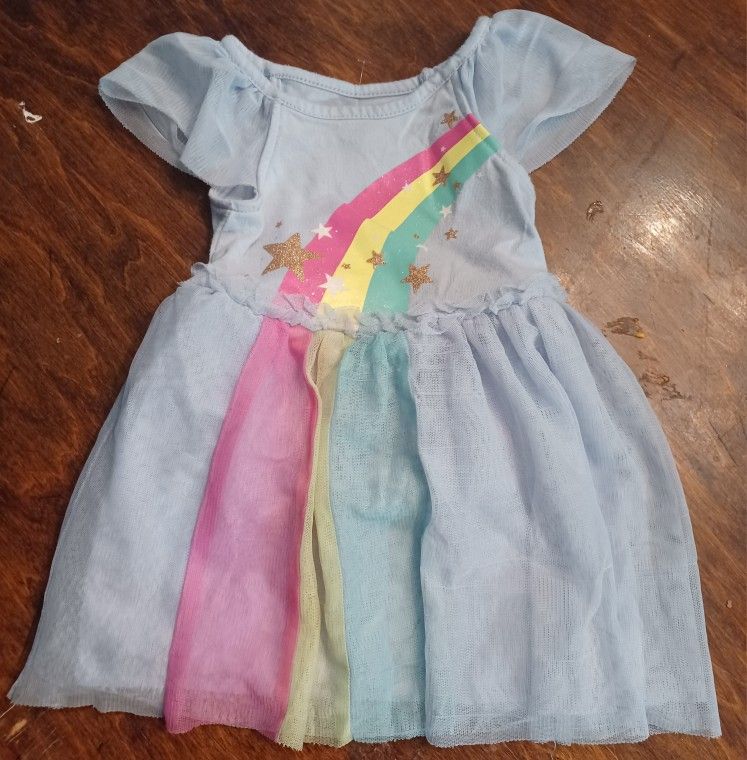 "Cat & Jack" Dress With Rainbow/ Stars